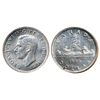Image 1 : 1936. ICCS Mint State-63. Very light toning; 1938. ICCS Mint State-63. Brilliant. Lot of two (2) dol
