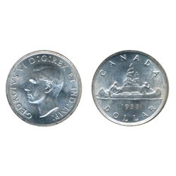 1938. ICCS Mint State-63. Fully brilliant and lustrous.