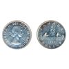 Image 1 : 1957. One Water Line. ICCS Proof-Like-65. A rare variety in Proof-Like. A lustrous Gem, with a trace