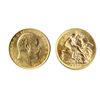 Image 1 : Sovereign. 1910-C. AU-55. Brilliant, lustrous yellow golden luster.