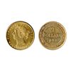 Image 1 : $2.00 Gold. 1870. Obv. port. #2. (2 Dot variety). Very Fine-30. Orange luster.