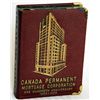 Image 1 : CANADA PERMANENT MORTGAGE CORPORATION. ONE HUNDREDTH ANNIVERSARY 1855-1955. Slot for coins and hole 