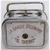 Image 1 : LA BANQUE D’ECONOME DE QUEBEC. A satchel bank, with rounded corners. Also known as ‘The Home Savings