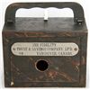 Image 1 : THE FIDELITY TRUST & SAVINGS COMPANY, LTD. VANCOUVER, CANADA. Steel satchel bank, with square corner