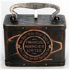 Image 1 : FINANCIAL AGENCIES LIMITED. ‘YOU DON’T MISS WHAT GOES IN..’ A steel satchel bank, with rounded corne