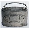 Image 1 : JAPAN & CANADA TRUST SAVINGS CO., VANCOUVER, B.C. Oval satchel bank. Coin slot at top. Banknote hole