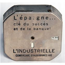 L’EPARGNE CLE DU SUCCESS ET DE LA BANQUE L’INDUSTIELLE COMPAGNE D’ASSURANCE VIE. A Nickel-plated Oct