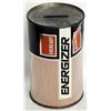 Image 1 : ENERGIZER EVERREADY ALKALINE BATTERY. A medium-size can shaped bank, with the coins slot on top. 8cm