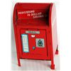 Image 1 : A TOY MAIL BOX BANK. CANADA MAIL. REGISTERING $10.00 SAVINGS BANK. Mail box shaped, with coin slot o
