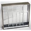 Image 1 : LA CAISSE POPULAIRE DESJARDINS. A rectangular clear plastic bank, with the coin slot on top. 17cm x 