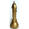 Image 1 : GEN…ERAL TRUSTS. A Rocket shaped ‘Mechanical’ bank. 8 1/2cm base. 26cm in height. Steel, with a gold
