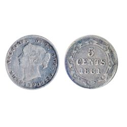 1872-H. ICCS Fine-12. Heavy toning; 1881. ICCS Fine-15. Medium toning. Lot of two (2) coins.