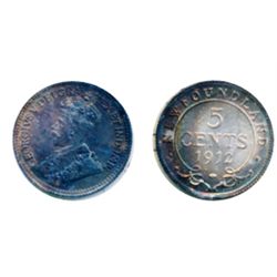 1912. ICCS Mint State-66. Light to medium heavy, multi-hued rainbow toning.