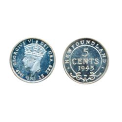 1945-C. PCGS graded Mint State-66. Brilliant, with mirror fields and a ‘Heavy Cameo’ bust. A Gem.
