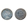 Image 1 : 1946-C. ICCS Mint State-60; FIFTY CENTS. 1870. ICCS Fine-15. Both lightly toned.