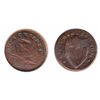 Image 1 : New Jersey Copper. Post-Colonial Issue. 1787. Small planchet, plain shield. Polished. G/VG.