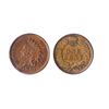 Image 1 : Indian Cent. 1901. A minor mint error, with the obverse denticles flattened in four areas, most like