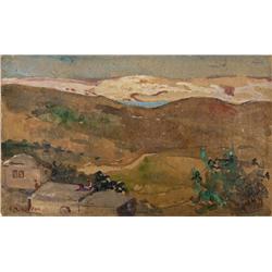 The Dead Sea from The Mount of Olives by Hilda May Gordon