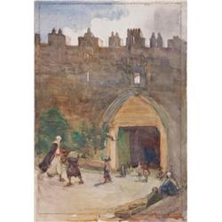 Damascus Gate, Jerusalem by Hilda May Gordon