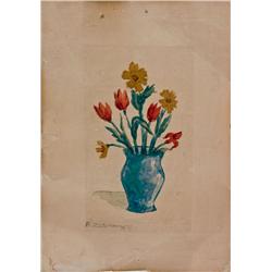 Flower Vase  By Ben Zion Zukerman