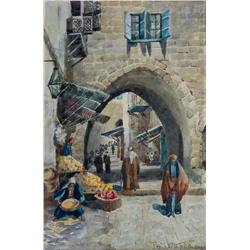 The Old City, Jerusalem by Philippa Anna Frederica Stephenson