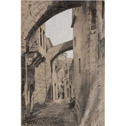 Via Dolorosa, Jerusalem By Unidentified Painter