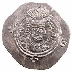 SASANIAN KINGDOM: Yazdigerd III, 632-651, AR drachm (4.10g), ST (Istakhr), year 10