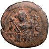 Image 1 : ARAB-BYZANTINE: Enthroned Emperor Type, ca. 680s, AE fals (3.61g), Dimashq, "year 17"