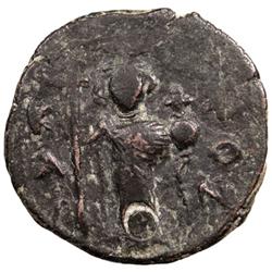 ARAB-BYZANTINE: Standing Emperor, ca. 680s, AE fals (5.71g), Hims