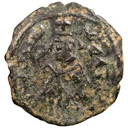 ARAB-BYZANTINE: Imperial Bust, ca. 680s, AE fals (2.69g), Tarsus