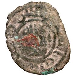 UMAYYAD: Anonymous, ca. 715-720, AE fals (4.00g) (Gha)zza, ND