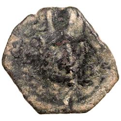 UMAYYAD: Anonymous, ca. 680s-690s, AE fals (4.10g), Ludd, ND