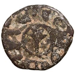 UMAYYAD: Anonymous, ca. 735-750, AE fals (2.16g), al-Ramla, ND