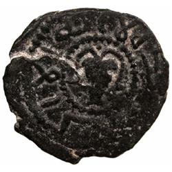 UMAYYAD: Anonymous, ca. 730-750, AE fals (2.39g), Tabariya, ND