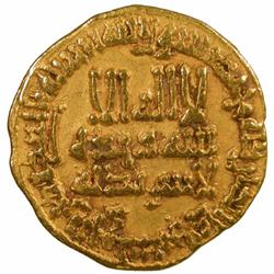 ABBASID: al-Amin, 809-813, AV dinar (4.21g), NM, AH195