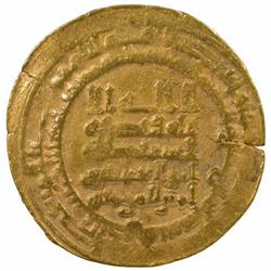 ABBASID: al-Muqtadir, 908-932, AV dinar (3.89g), al-Kufa, AH318
