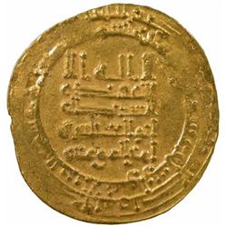 ABBASID: al-Muqtadir, 908-932, AV dinar (4.35g), al-Ahwaz, AH320