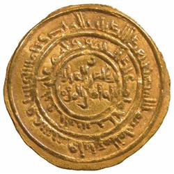 FATIMID: al-Zahir, 1021-1036, AV dinar (4.11g), al-Mansuriya, AH423