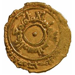 FATIMID: al-Mustansir, 1036-1094, AV 1/4 dinar (0.97g), Qil'at Kirkant (Agrigento), AH46(8)