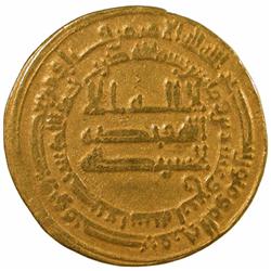 ABBASID OF YEMEN: al-Mu'tasim, 833-842, AV dinar (4.18g), San'a, AH224