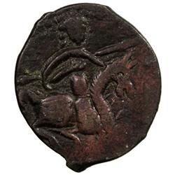 SELJUQ OF RUM: Qilij Arslan II, 1156-1192, AE fals (3.43g), NM, ND