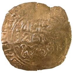 GREAT MONGOLS: Chingiz Khan, 1206-1227, AV dinar (6.57g), Astarabad, ND