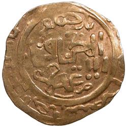 GREAT MONGOLS: Chingiz Khan, 1206-1227, AV dinar (2.89g), Barchin, ND