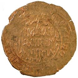 GREAT MONGOLS: Chingiz Khan, 1206-1227, AV dinar (5.92g), Badakhshan, ND