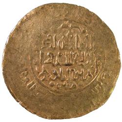 GREAT MONGOLS: Chingiz Khan, 1206-1227, AV dinar (3.17g), Badakhshan, ND