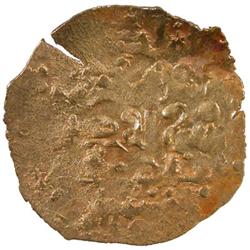 GREAT MONGOLS: Chingiz Khan, 1206-1227, AV dinar (2.26g) (Marw), ND