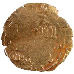GREAT MONGOLS: Chingiz Khan, 1206-1227, AV dinar (2.68g), Otrar, ND
