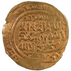 GREAT MONGOLS: Chingiz Khan, 1206-1227, AV dinar (4.26g), Samarqand, AH61x or 63x