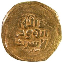 GREAT MONGOLS: Chingiz Khan, 1206-1227, AV dinar (5.21g), Samarqand, ND