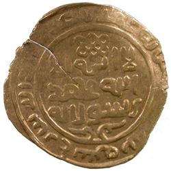 GREAT MONGOLS: Chingiz Khan, 1206-1227, AV dinar (3.92g), Shum, AH630